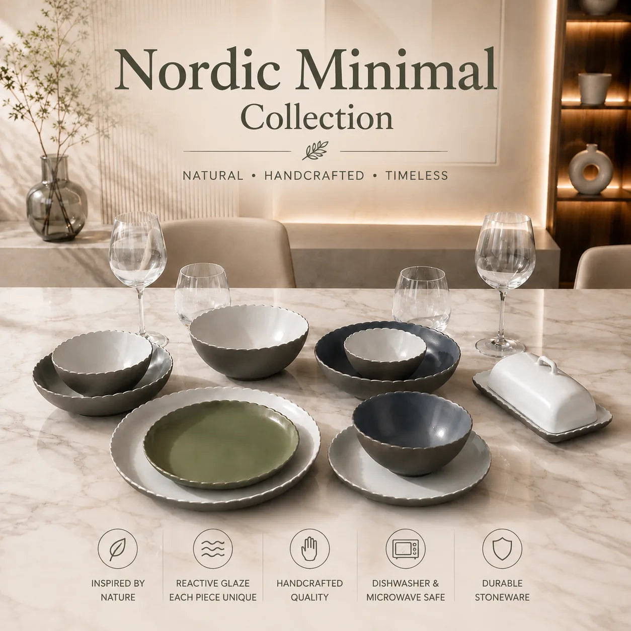 Donglin Homeware R1018 Nordic Minimal Collection Web