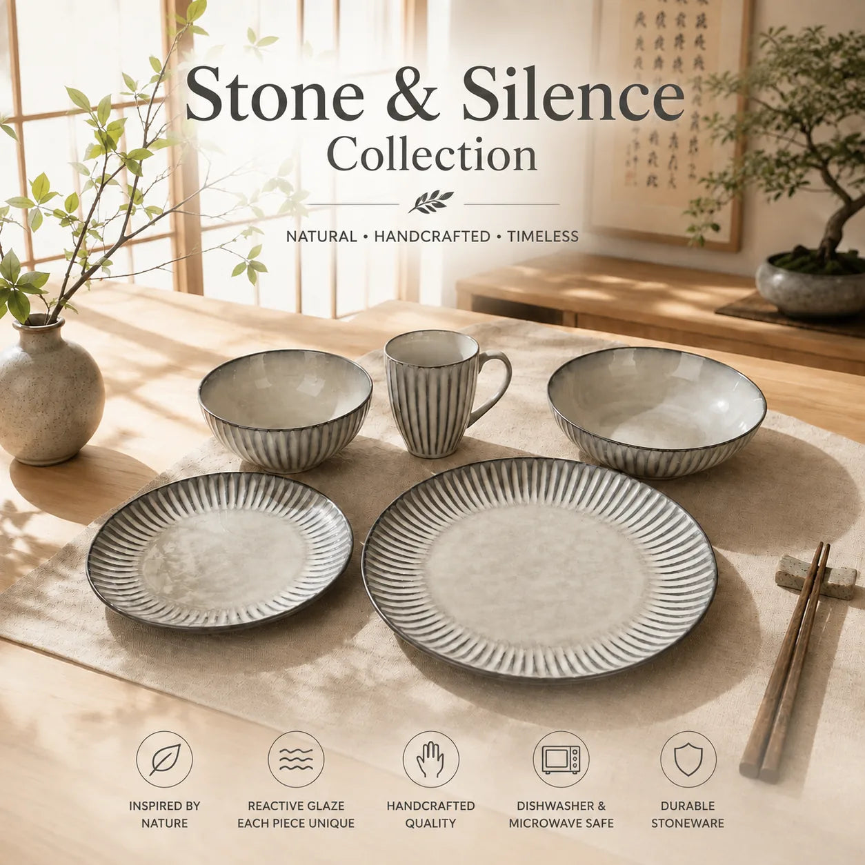 Donglin Homeware R1021 Stone & Silence Collection Web