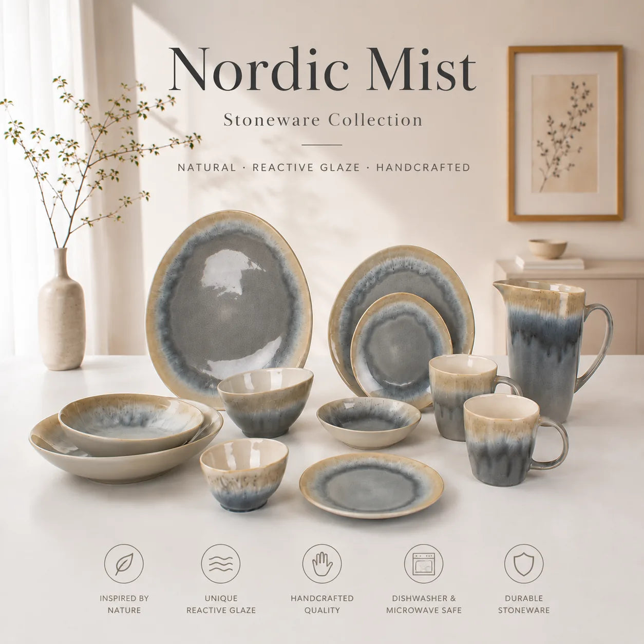 Donglin Homeware R1027 Nordic Mist Collection Web
