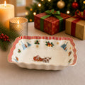 Donglin Homeware Santa's Christmas Journey Collection Bowl 10.75-inch