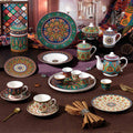 Donglin Homeware Silk Road Fusion Dinnerware  Thai Royal Benjarong & Anatolian Mandala
