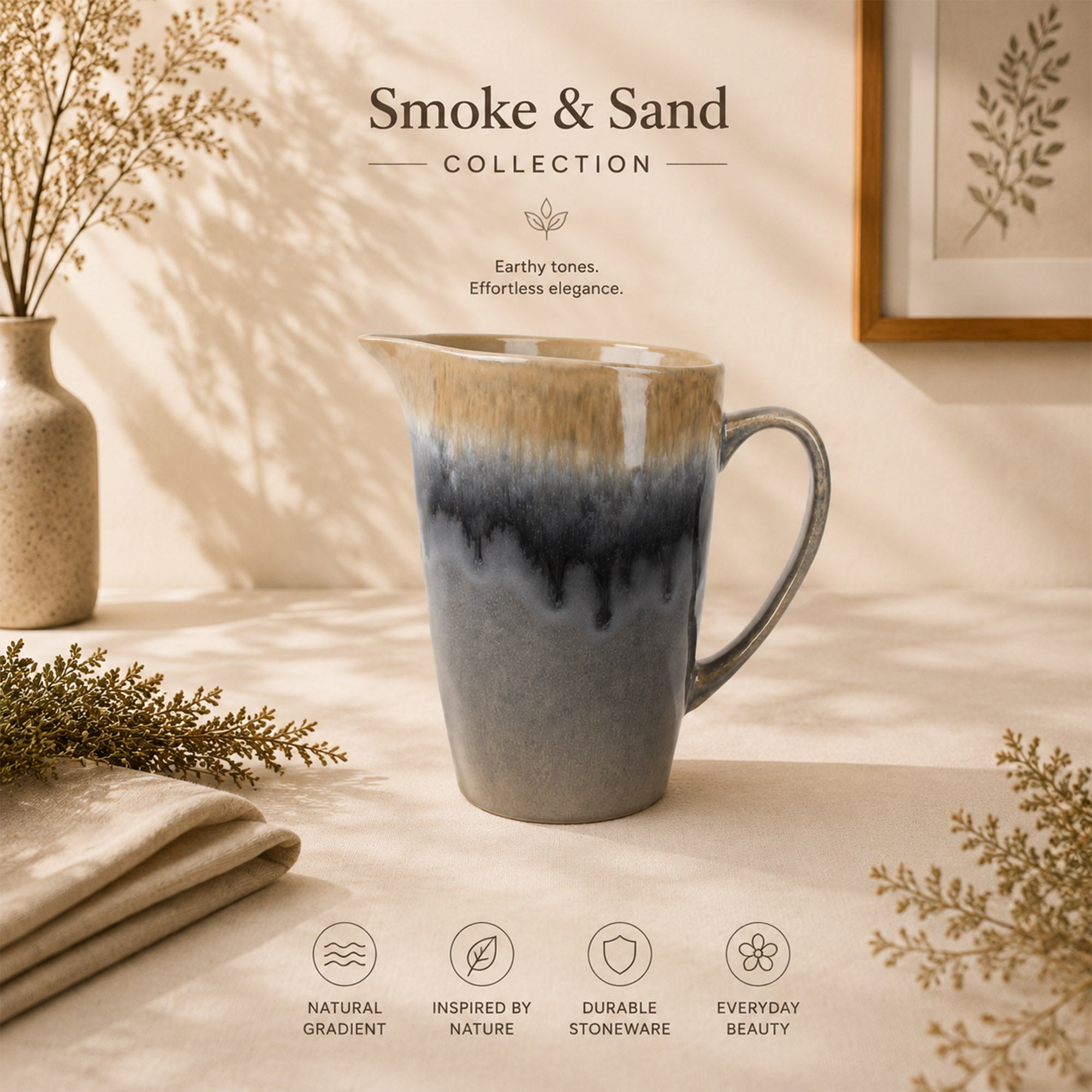 Donglin Homeware Smoke & Sand Collection Jug