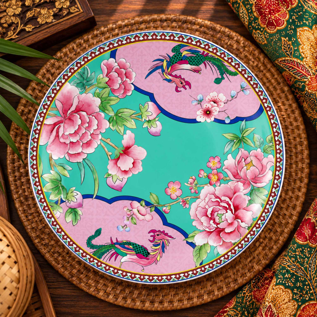 Donglin Homeware Donglin Homeware Straits Phoenix Collection Coupe Plate 8-inch