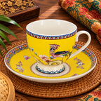 Donglin Homeware Straits Phoenix Collection Cup and Saucer 220cc (Circle)