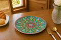 Donglin Homeware Thai Royal - Bohemian Style Ceramic Soup Plate 8.5-inch