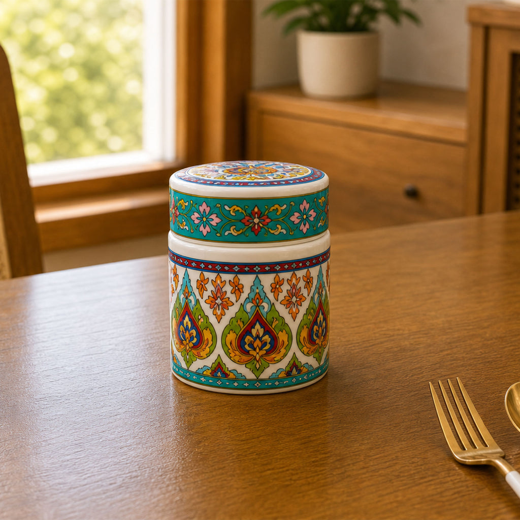 Donglin Homeware Thai Royal - Bohemian Style Ceramic Canister 230ml