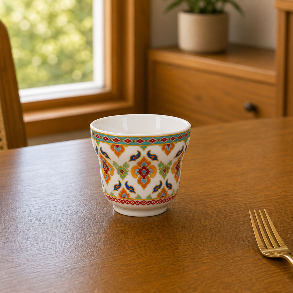Donglin Homeware Thai Royal - Bohemian Style Ceramic Cup 80cc