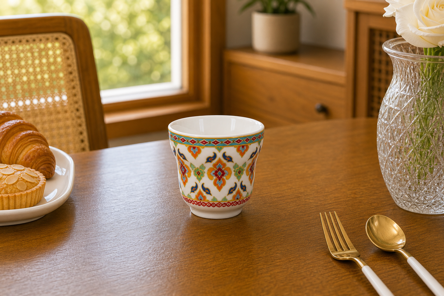 Donglin Homeware Thai Royal - Bohemian Style Ceramic Cup 80cc