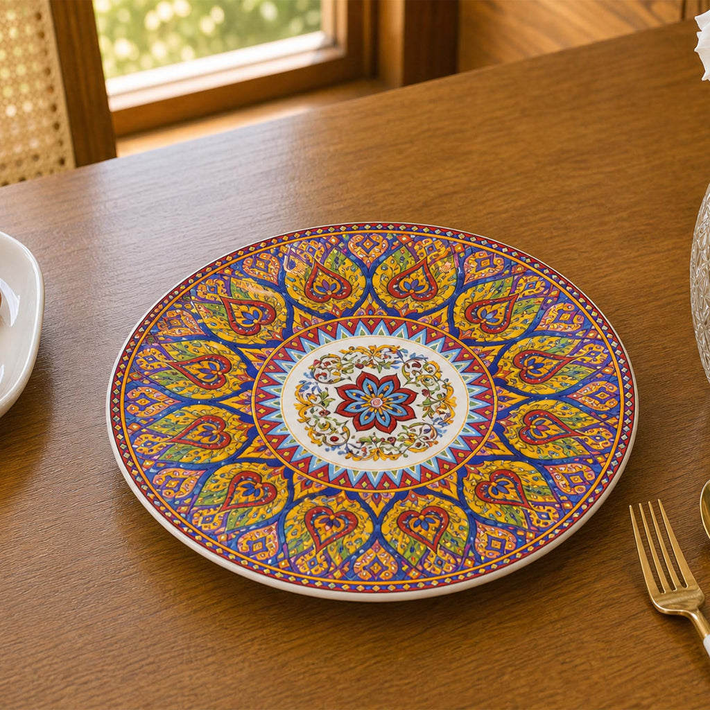 Donglin Homeware Thai Royal - Bohemian Style Ceramic Dessert Plate 7.5-inch