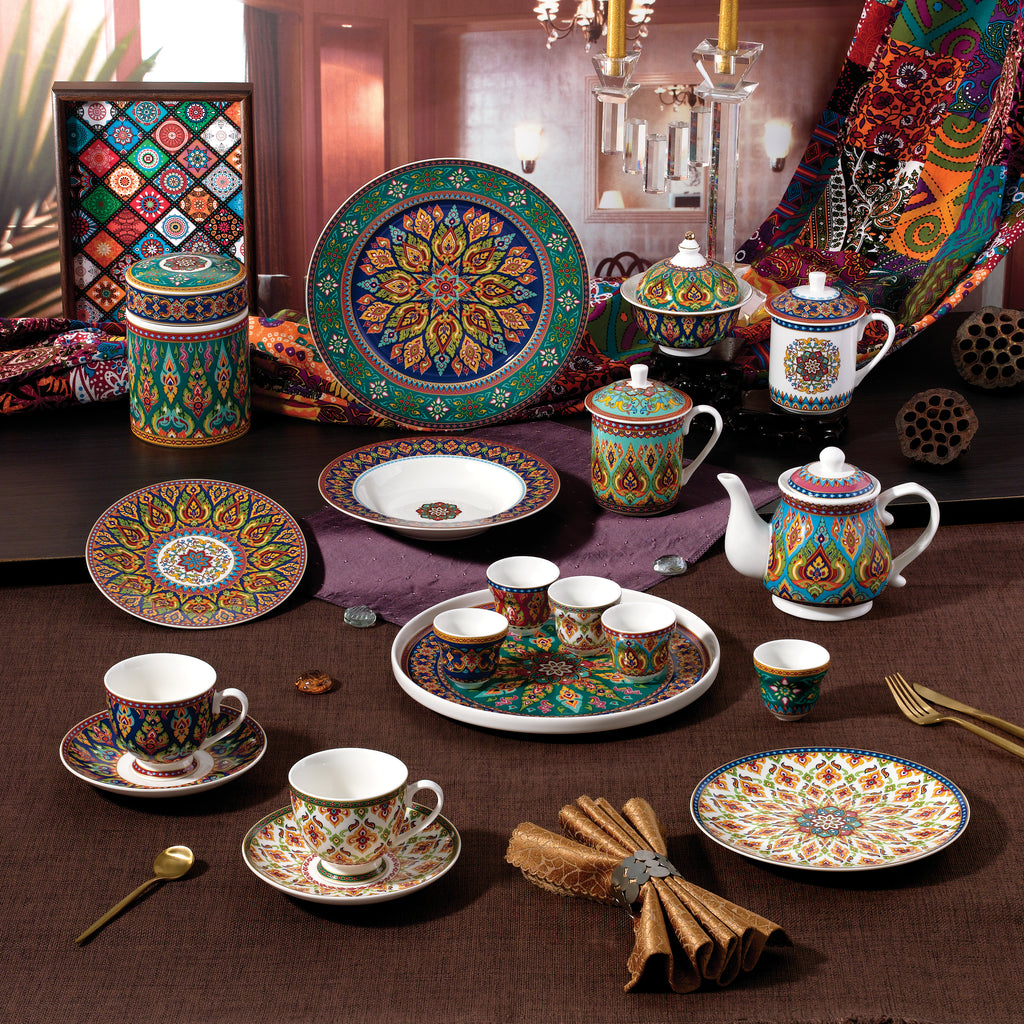 Dongline Homeware Thai Royal - Bohemian Style Ceramic Dinnerware