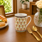 Donglin homeware Thai Royal - Bohemian Style Ceramic Mug 320cc