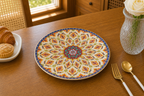 Donglin Homeware Thai Royal - Bohemian Style Ceramic Soup Plate 8-inch