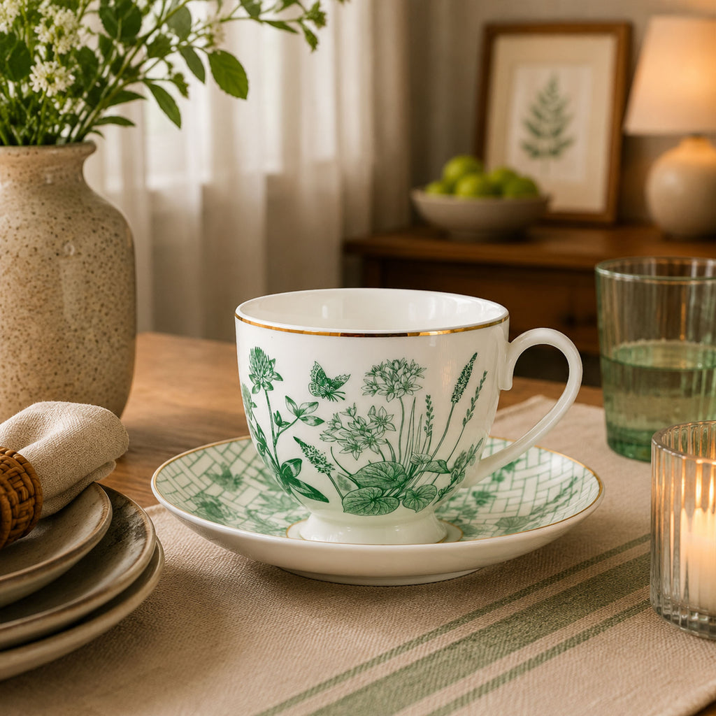 Donglin Homeware The Garden Rabbit Collection Cup and Saucer 220cc