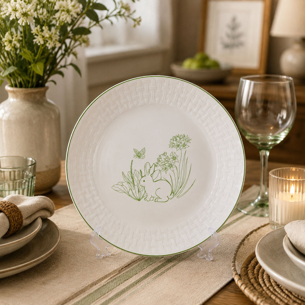 Donglin Homeware Donglin Homeware The Garden Rabbit Collection Dessert Plate 7.5-inch