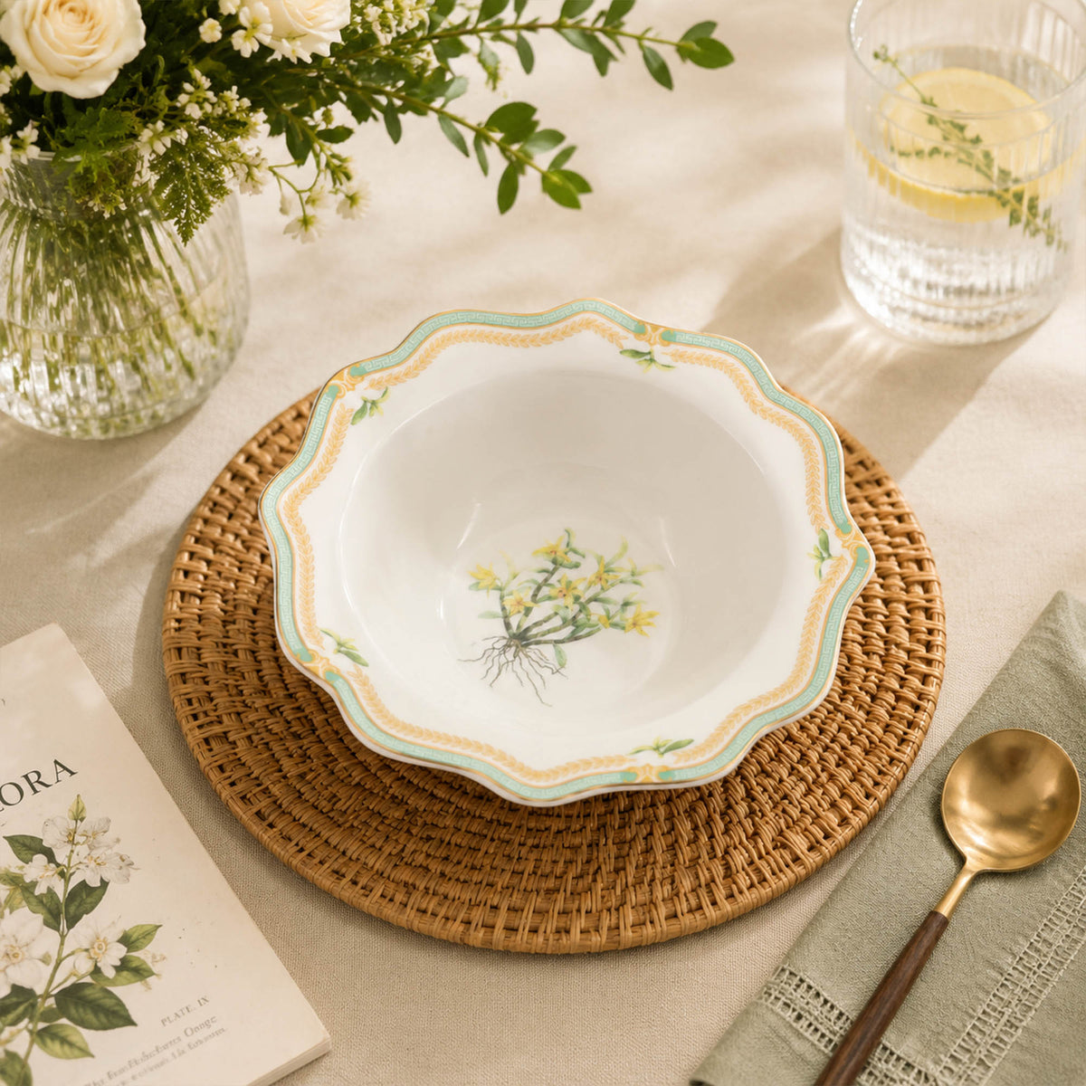 Donglin Homeware The Living Herbarium Collection Bowl 6.25-inch
