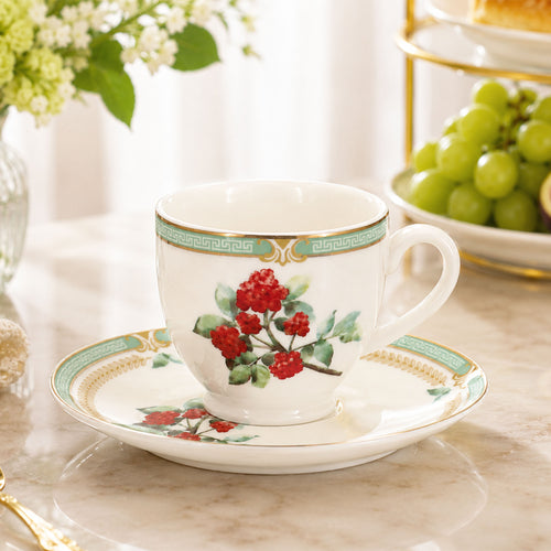 Donglin Homeware The Living Herbarium — Colección — Taza con platillo 100 ml