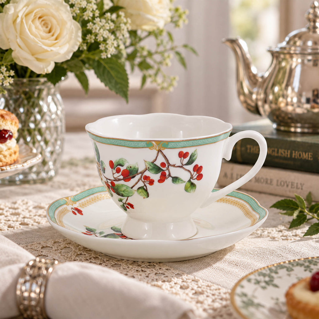 Donglin Homeware The Living Herbarium Collection Cup and Saucer 180cc