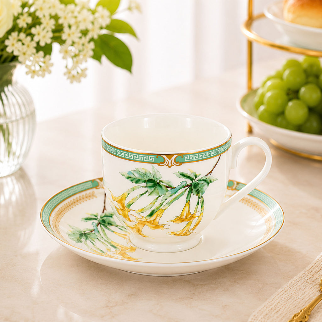 Donglin Homeware The Living Herbarium Collection Cup and Saucer 220cc