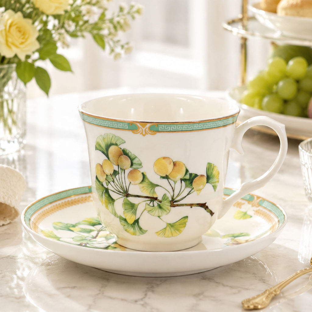 Donglin Homeware The Living Herbarium Collection Cup and Saucer 250cc
