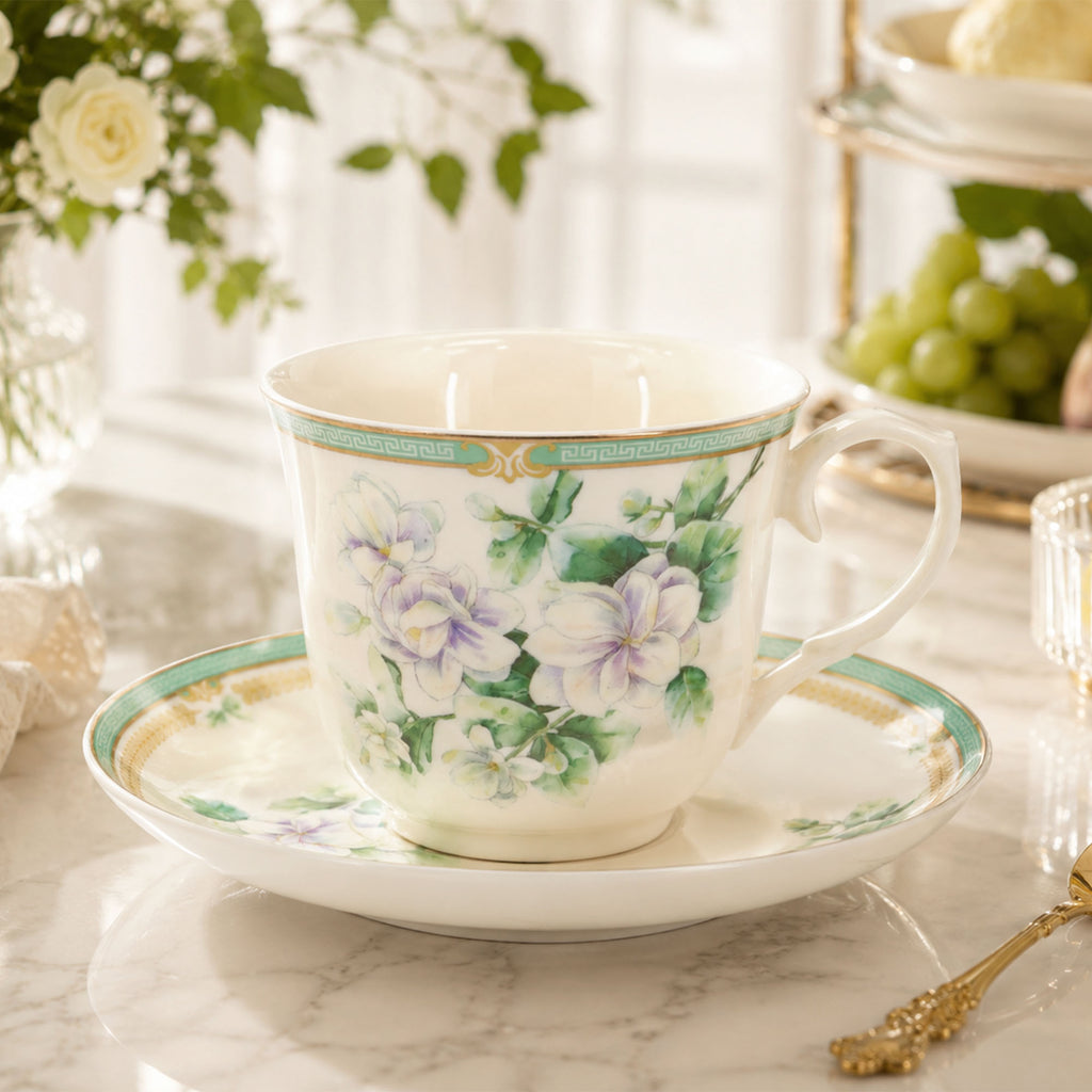 Donglin Homeware The Living Herbarium Collection Cup and Saucer 250cc