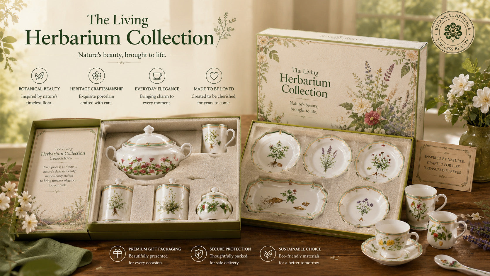 Donglin Homeware The Living Herbarium Collection Custom Package