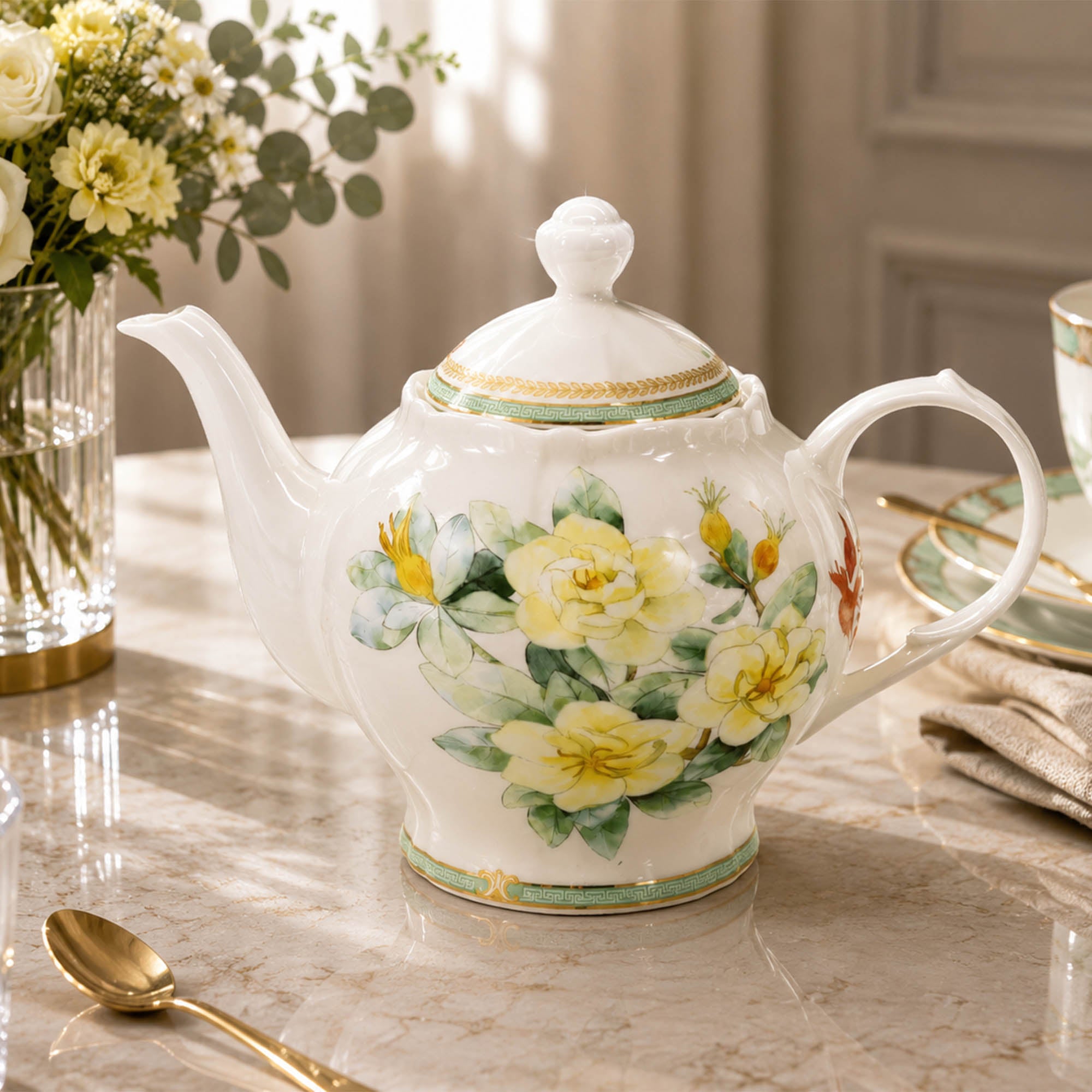 Donglin Homeware The Living Herbarium Collection Teapot 1600ml