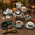 Donglin Homeare Tropical Rainforest - Nature Style Ceramic Coffee Set