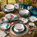 Donglin Homeware Tropical Rainforest - Nature Style Ceramic Dinnerware Set