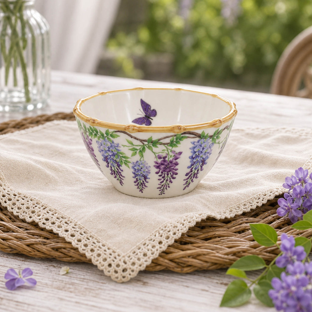 Donglin Homeware Wisteria Aviary Collection Bowl 5-inch