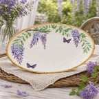 Donglin Homeware Wisteria Aviary Collection Oval Plate 13.5-inch