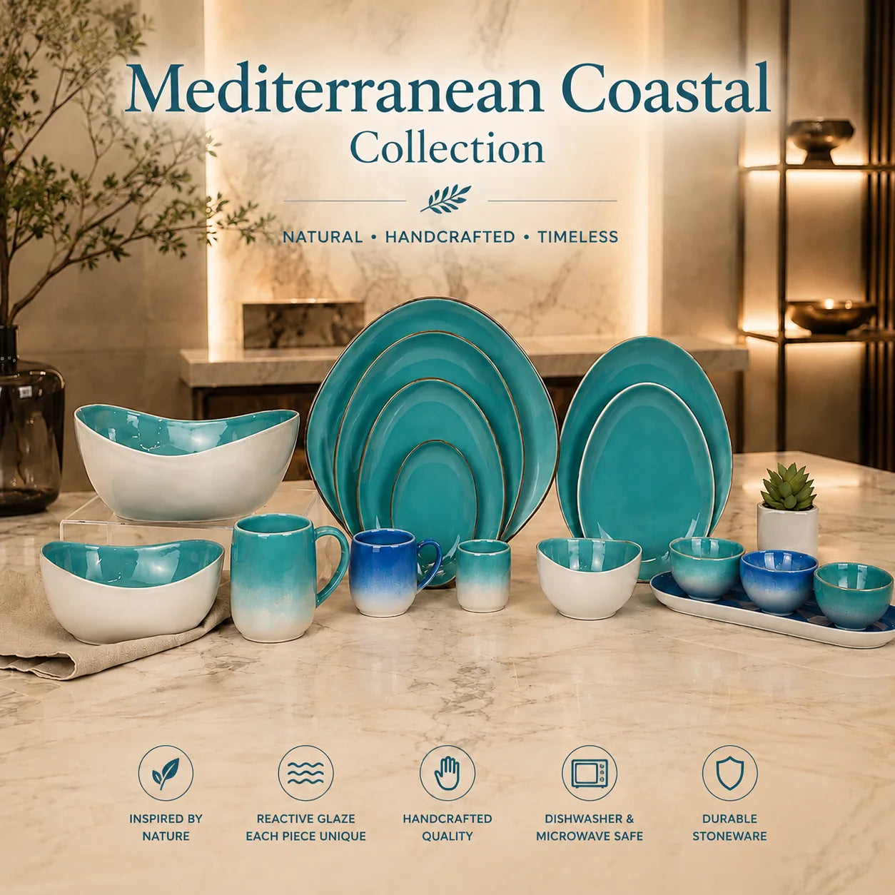 Donglin Homeware Y1021 Mediterranean Coastal Collection