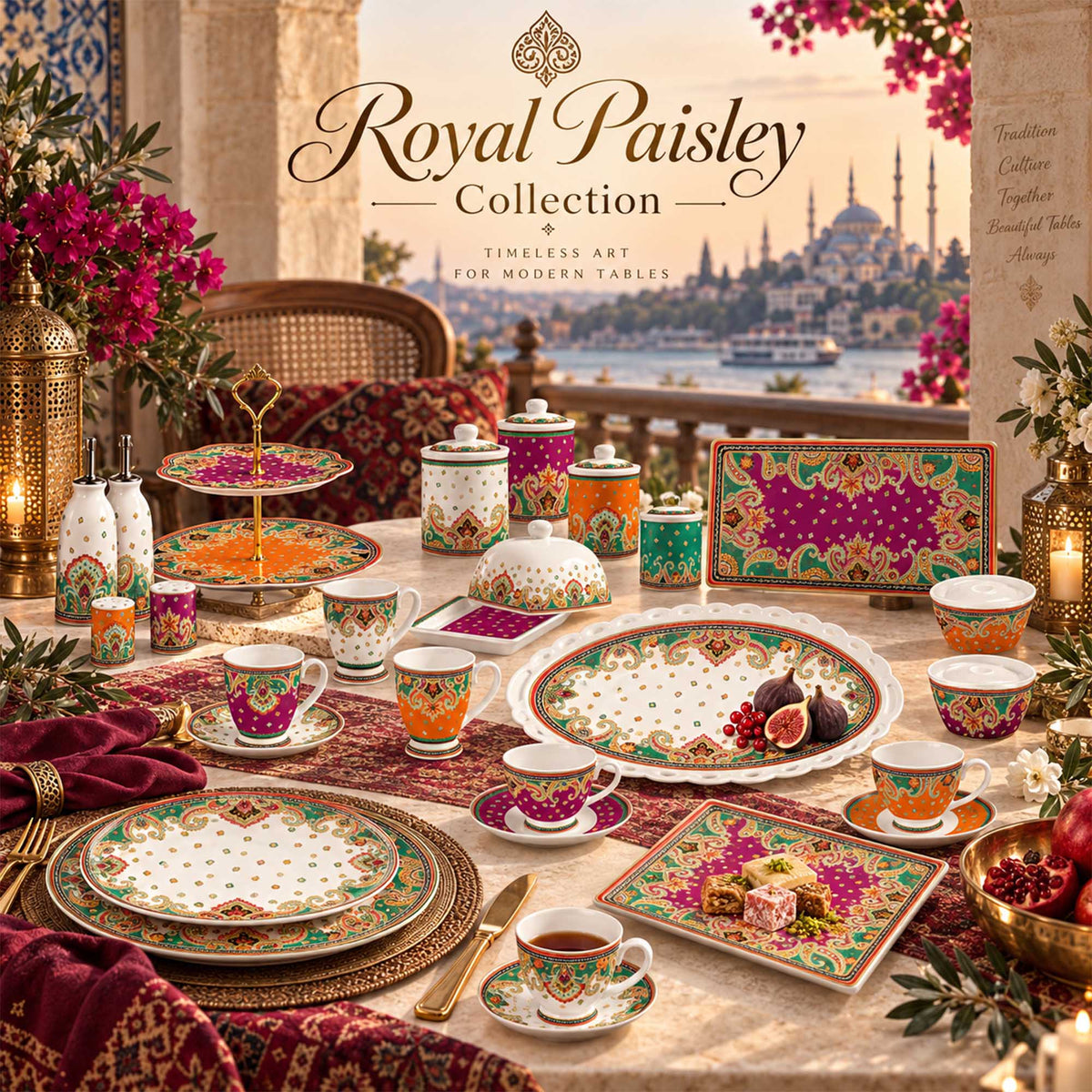 Donglin Homeware Y4996 Royal Paisley Collection