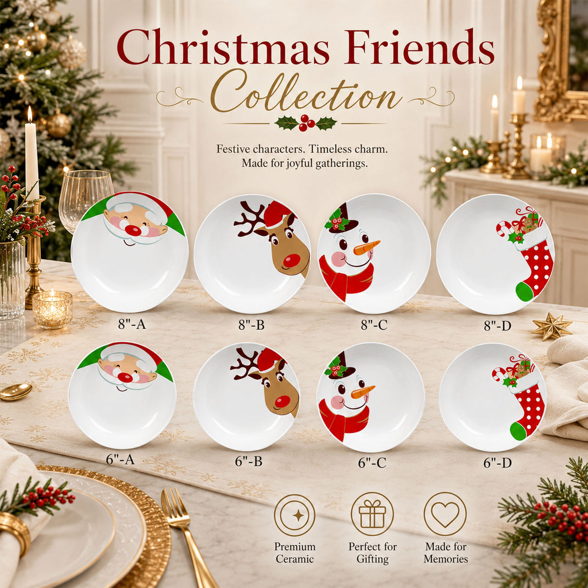 Donglin Homeware Y5244 Christmas Friends Collection