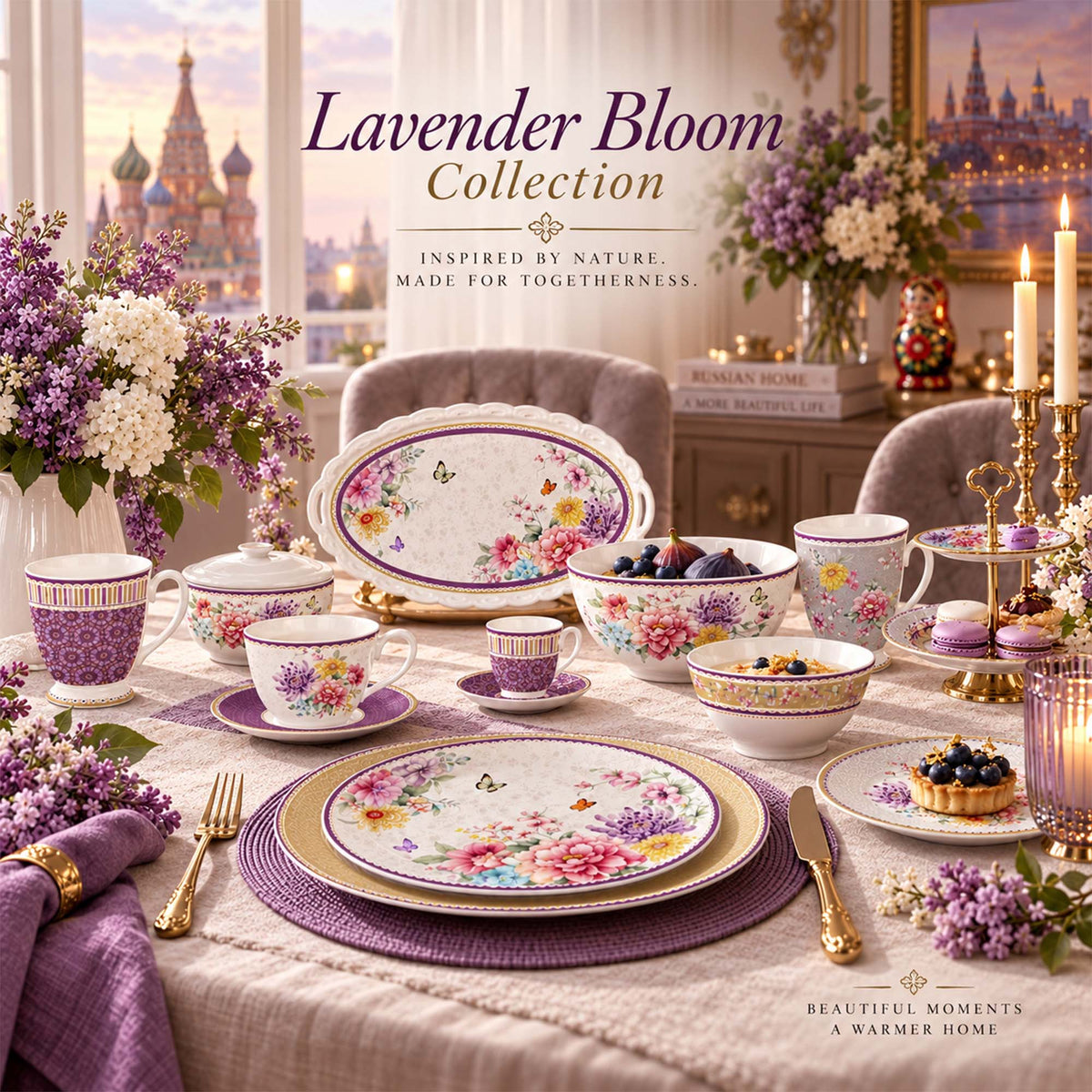 Donglin Homeware Y5580 Lavender Bloom Collection