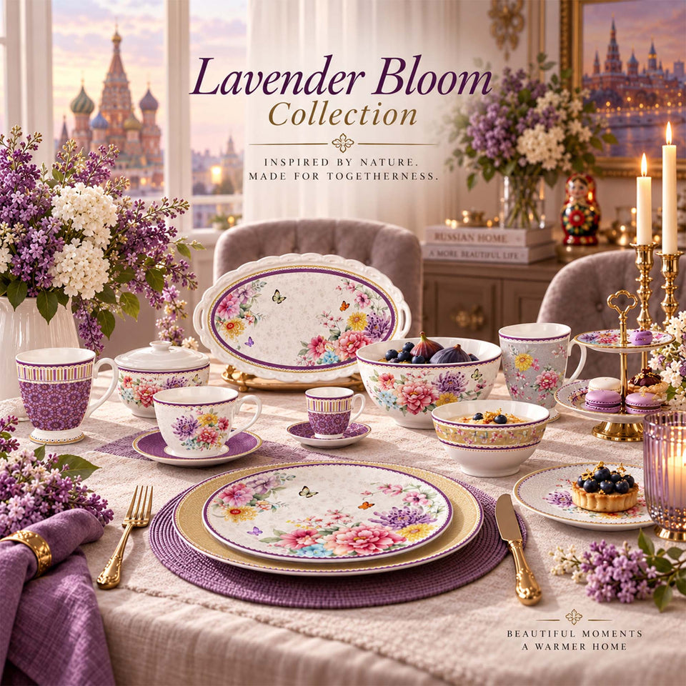 Y5580 Lavender Bloom — коллекция посуды New Bone China
