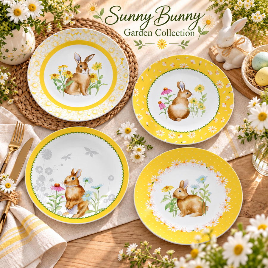 Y5914 Sunny Bunny Garden New Bone China Plate Collection