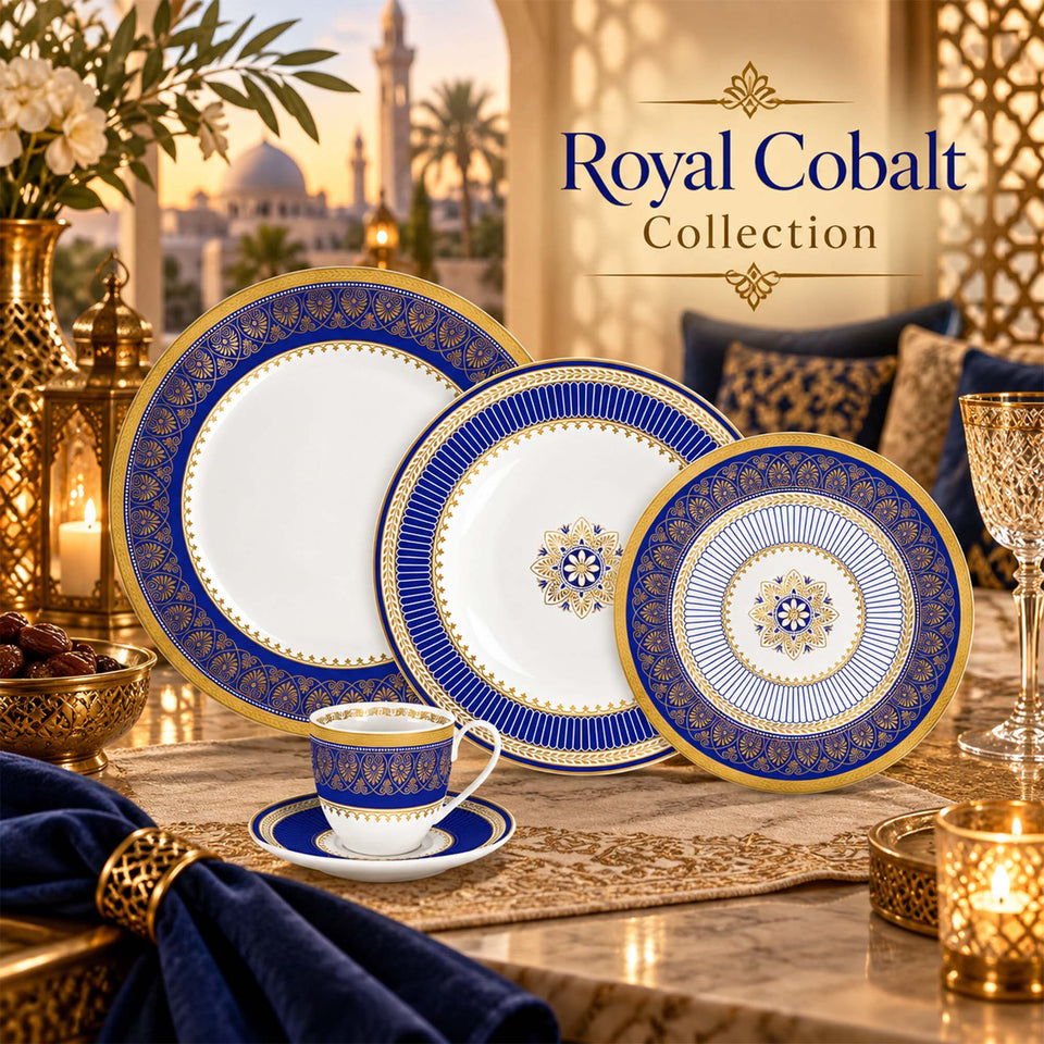Y6005 Royal Cobalt New Bone China Dinnerware Collection