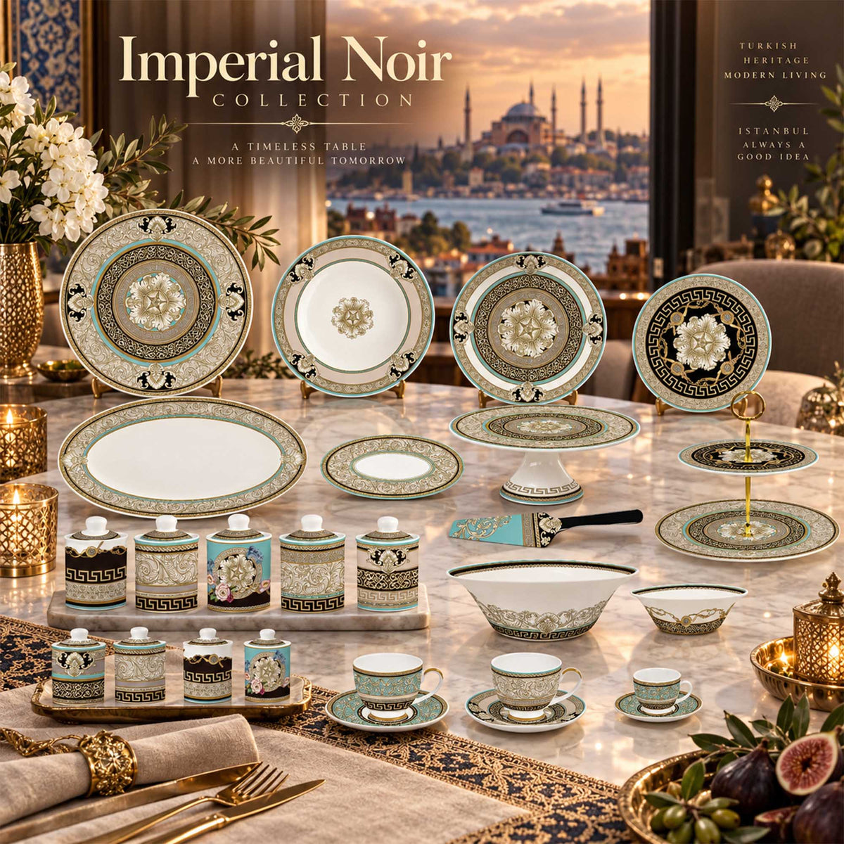 Donglin Homeware Y6009 Imperial Noir Collection