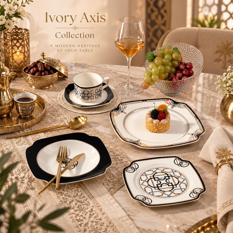 Y6783 Ivory Axis Geschirrkollektion aus New Bone China