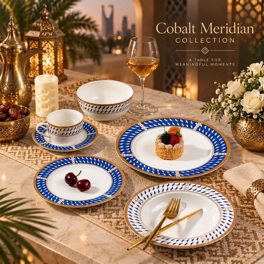 Y6784 Cobalt Meridian New Bone China Dinnerware Collection