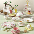 Donglin Homeware Y6804 Grid Flower & Butterfly Tableware Collection