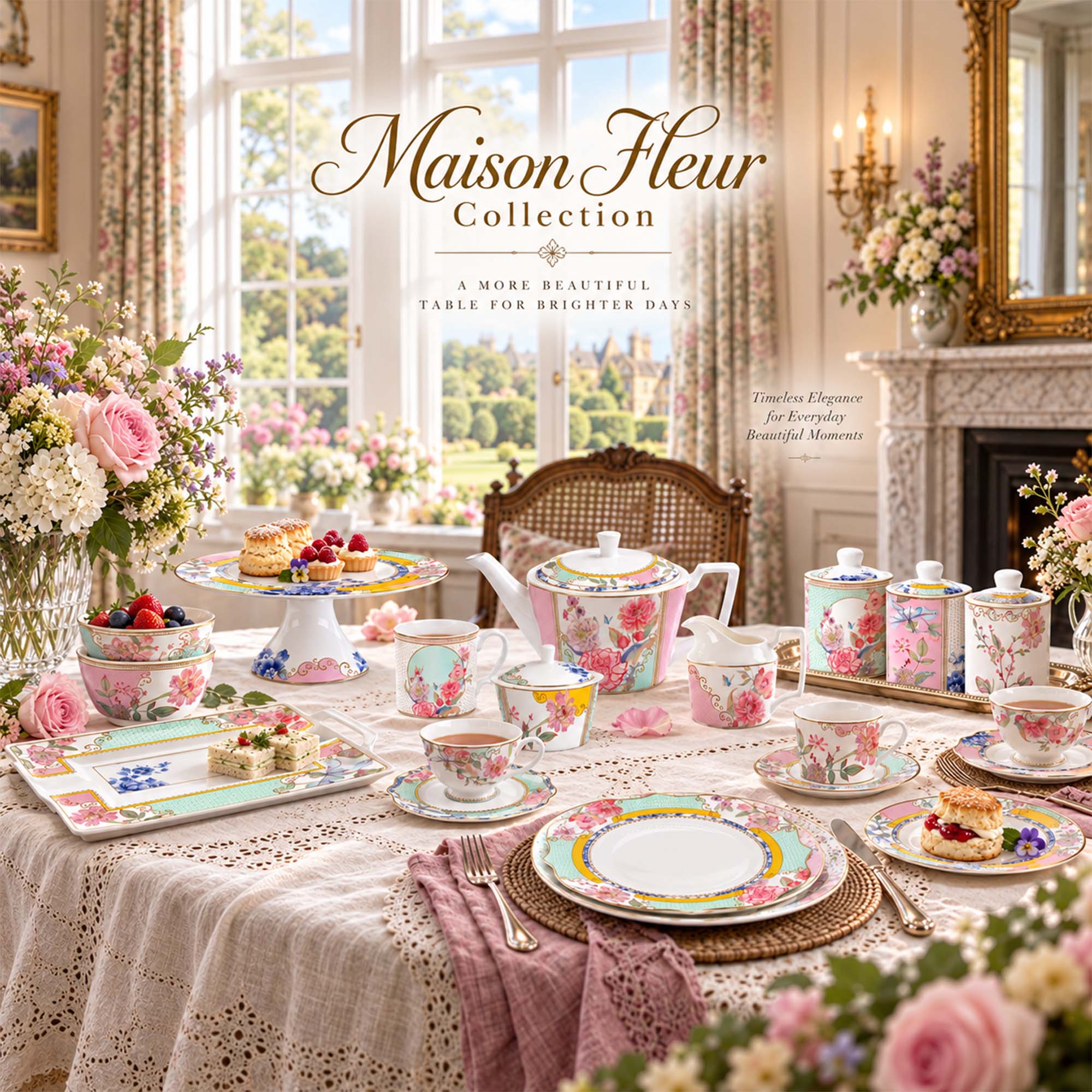 Donglin Homeware Y6805 Maison Fleur Collection