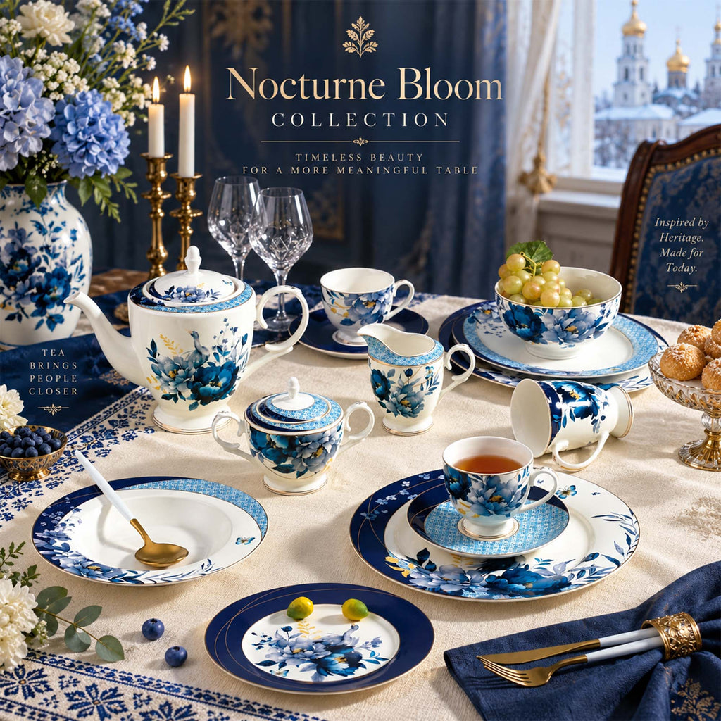 Donglin Homeware – Y6823 Nocturne Bloom Geschirrkollektion aus New Bone China