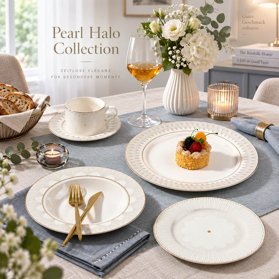 Y6837 Pearl Halo Geschirrkollektion aus New Bone China