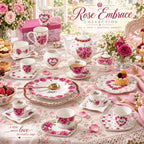 Donglin Homeware – Y6845 Rose Embrace Geschirrkollektion aus New Bone China