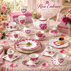 Donglin Homeware – Y6845 Rose Embrace Geschirrkollektion aus New Bone China