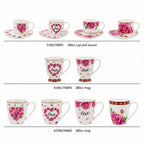 Donglin Homeware Y6845 Rose Embrace — Colección de vajilla — porcelana New Bone China — Formas y detalles de las piezas