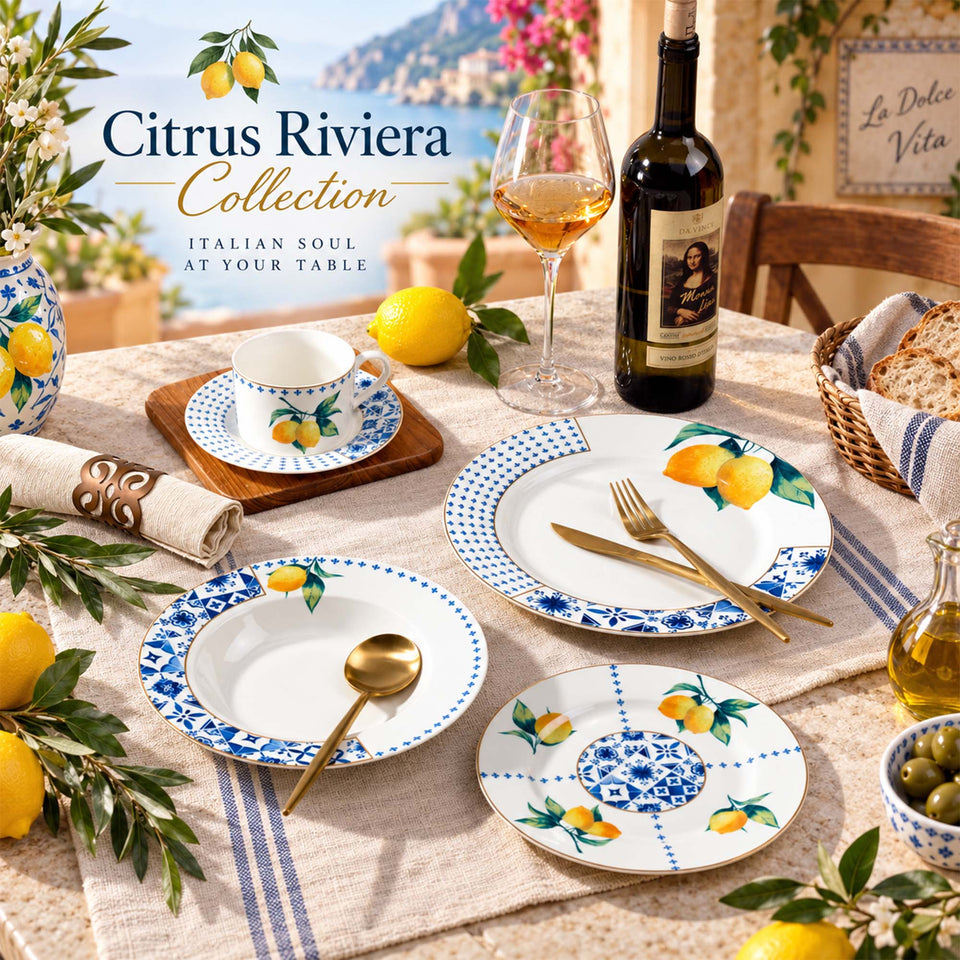 Y6846 Citrus Riviera Geschirrkollektion aus New Bone China