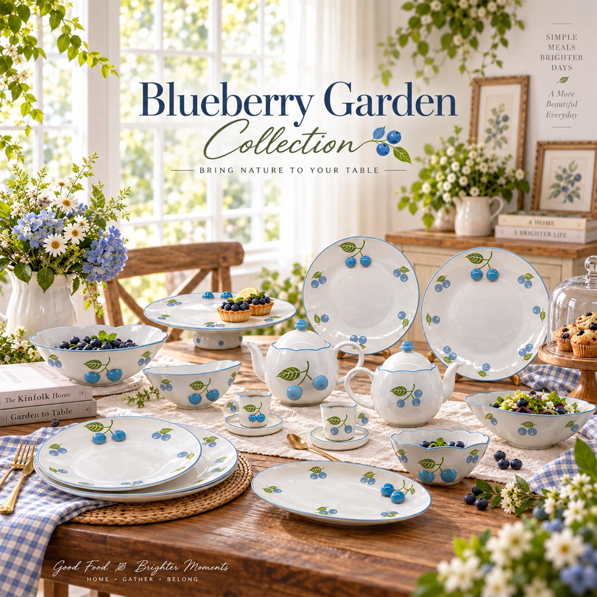 Donglin Homeware Y6862 Blueberry Garden Collection