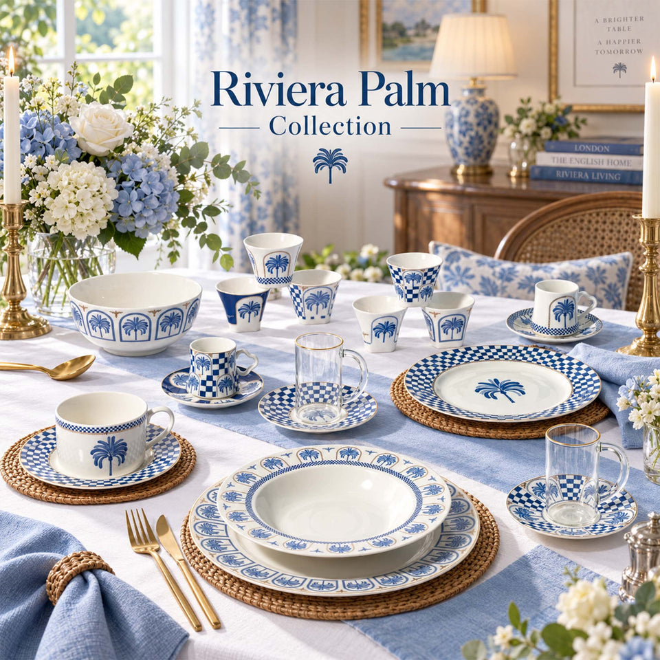 Y6911 Azure Riviera New Bone China Dinnerware Collection